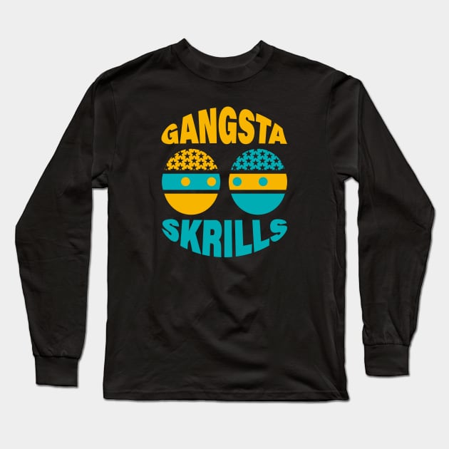 KITE Yellow & Blue Gangsta Skrills Printed Long Sleeve T-Shirt by kitebrand